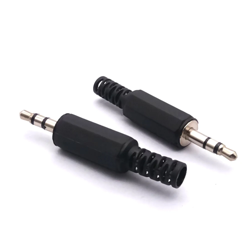 

10PCS 3.5mm Plastic HeadPhone Connector Stereo Audio Male Plug Adaptor