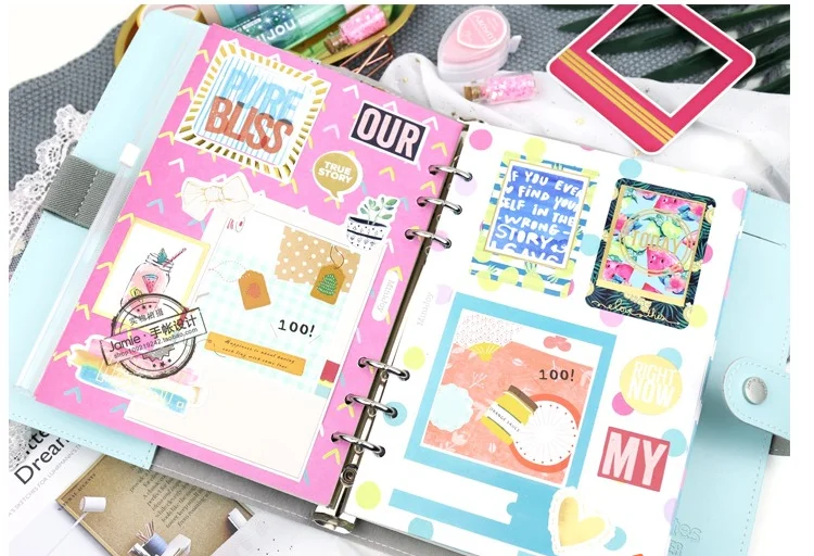 Domikee красочные украшения индексный разделитель для 6 связующее кольцо