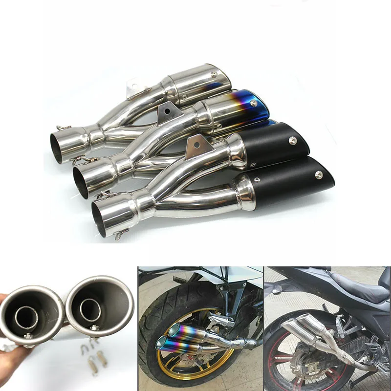 Подходит для Benelli trk502 модель moto rcycle выхлопная труба глушитель Escape moto 51 мм выхлопная два братьев выхлопная мотоцикл gps-трекер
