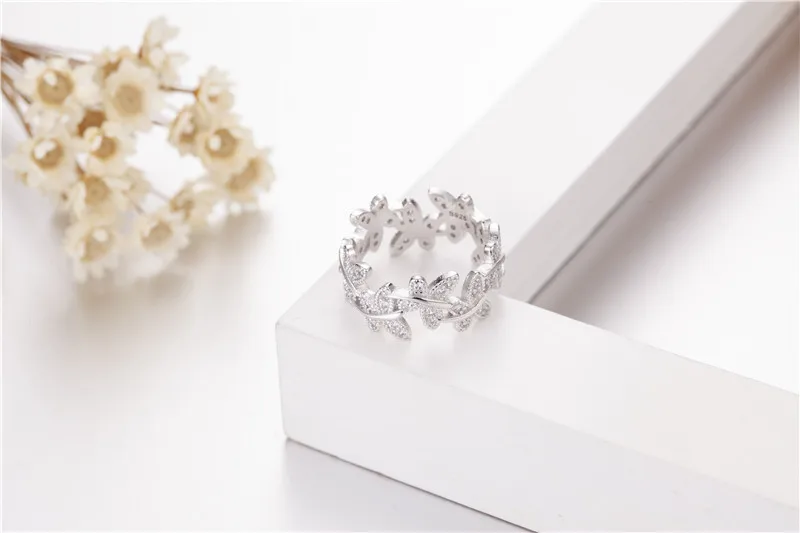 Женское кольцо из серебра 925 пробы с фианитом 5 10 размеров|Кольца| |