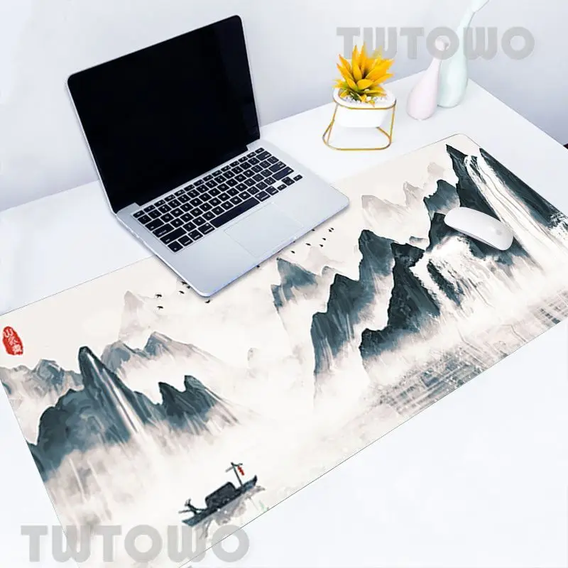 

Chinese Landscape Painting Mouse Mat Mouse Pad Desktop Mouse Pad MousePads Keyboard Pad Laptop Non-slip Custom HD PC Desk Pad