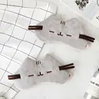 Мягкие плюшевые маски для глаз с мультяшным котом, 1 шт., накладки на глаза для сна, повязка на глаза, ресницы, расслабляющая маска для сна