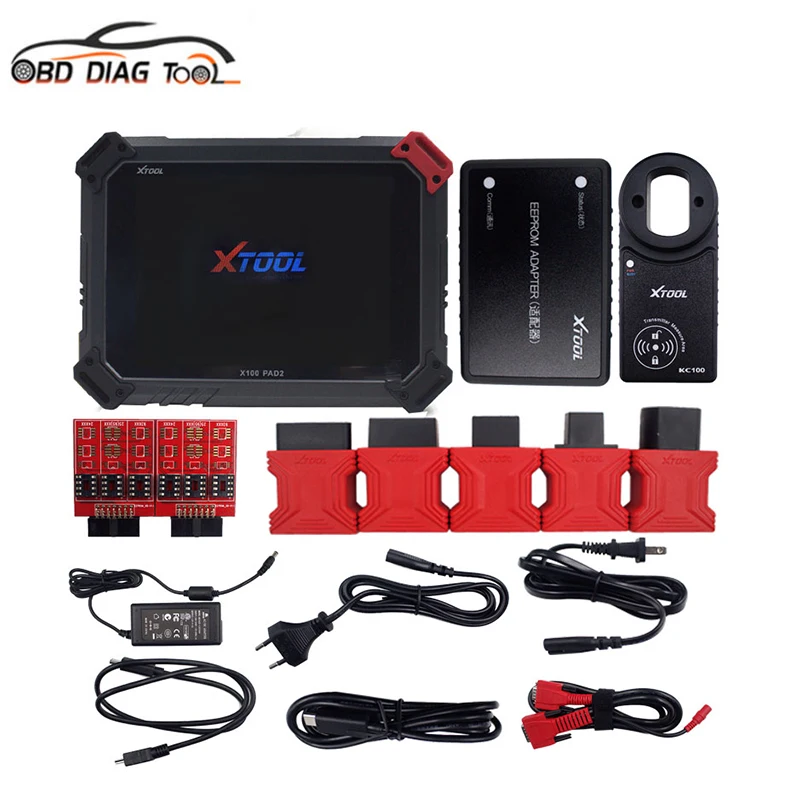 Автомобильный программатор ключей XTOOL X100 PAD2 Pro с KC100 EEPROM DPF EPB EPS одометр масло TPMS WIFI