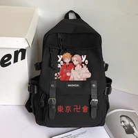 anime tokyo revengers sano manjirou hanagaki takemichi high capacity backpack schoolbag laptop bag shoulder bag fashion knapsack