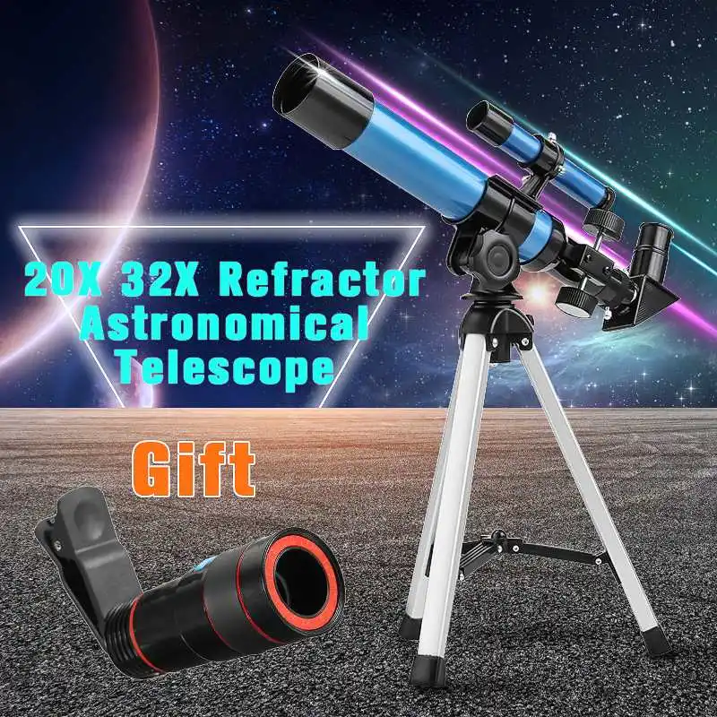 20x 32x Sky Монокуляр Telescopio космический прицел для наблюдения рефракционный астрономический телескоп с портативным штативом