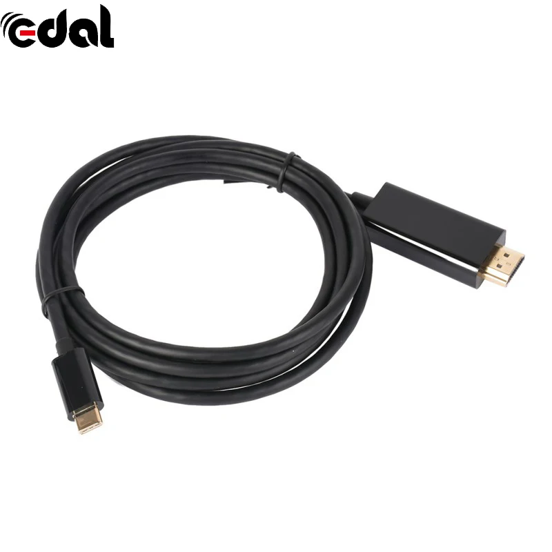 EDAL USB 3 1 type C Мужской (Thunderbolt совместимый) к HDMI 4K кабель для MacBook Pro| |