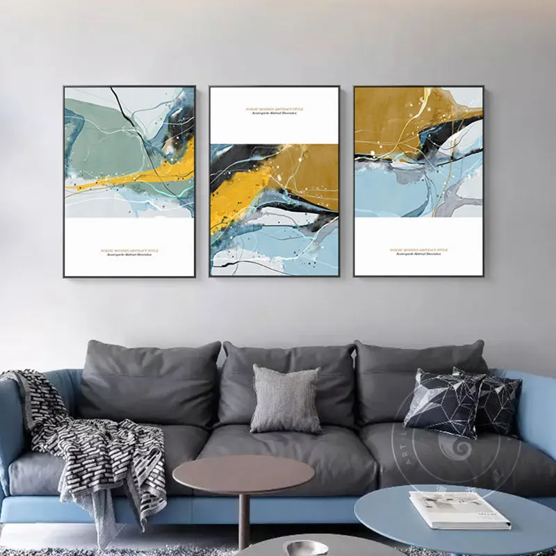 

Abstract Style Color Merging with Twinkle Spots Paintings Wall Pictures for Living Room Dining Room n Bedroom Colorful Home Deco