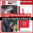 100% Оригинальный AMOLED дисплей 6,44 дюйма для OnePlus 8 Nord 5G AC2001 AC2003 Full Ремонт сенсорного ЖК-экрана с сервисным пакетом