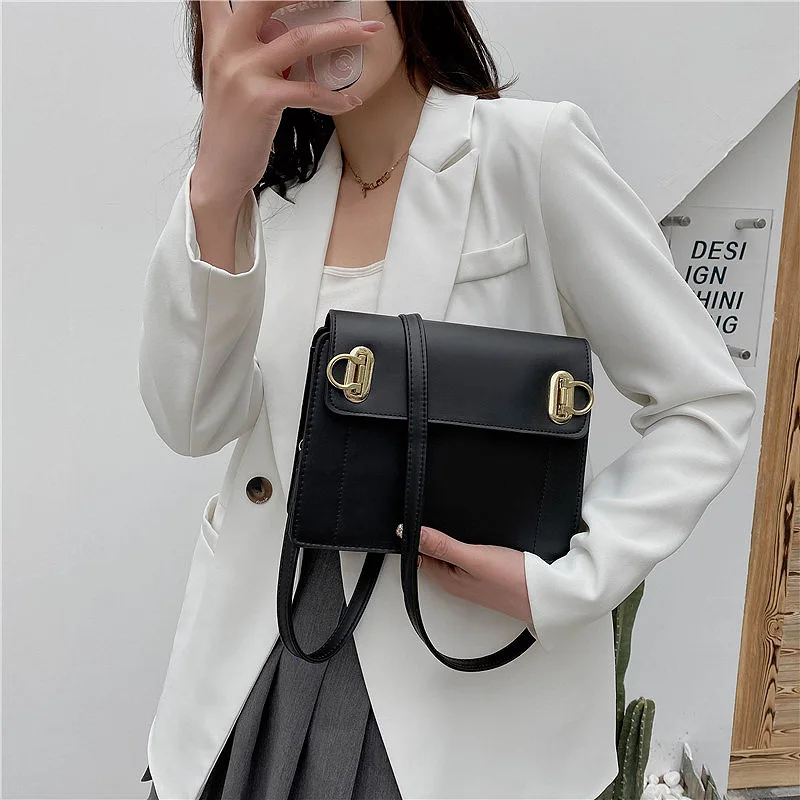 solid color small square armpit bag fashion women leather brand designer vintage handbag trendy shoulder messenger bags tobobag free global shipping