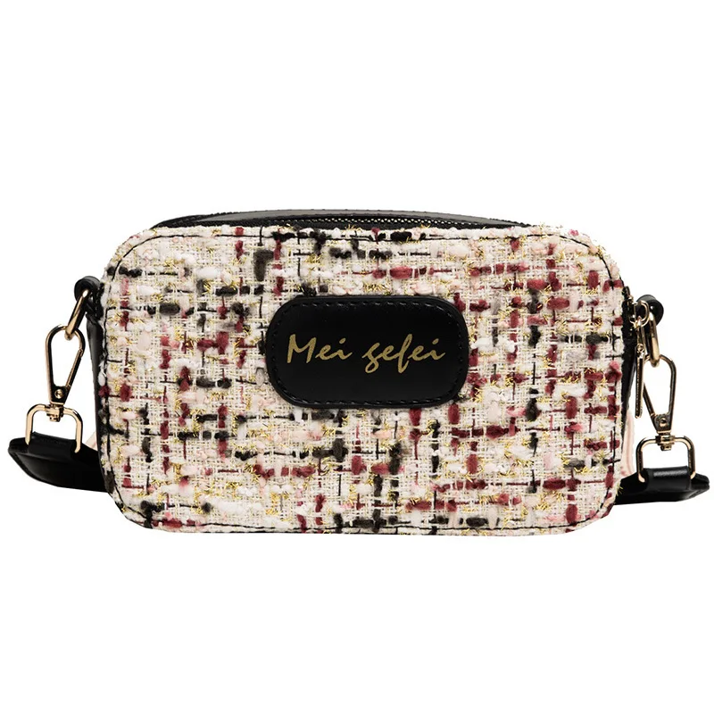 2019 new women's bag tide Korean version of the wild woolen fashion personality famous brand Messenger | Багаж и сумки