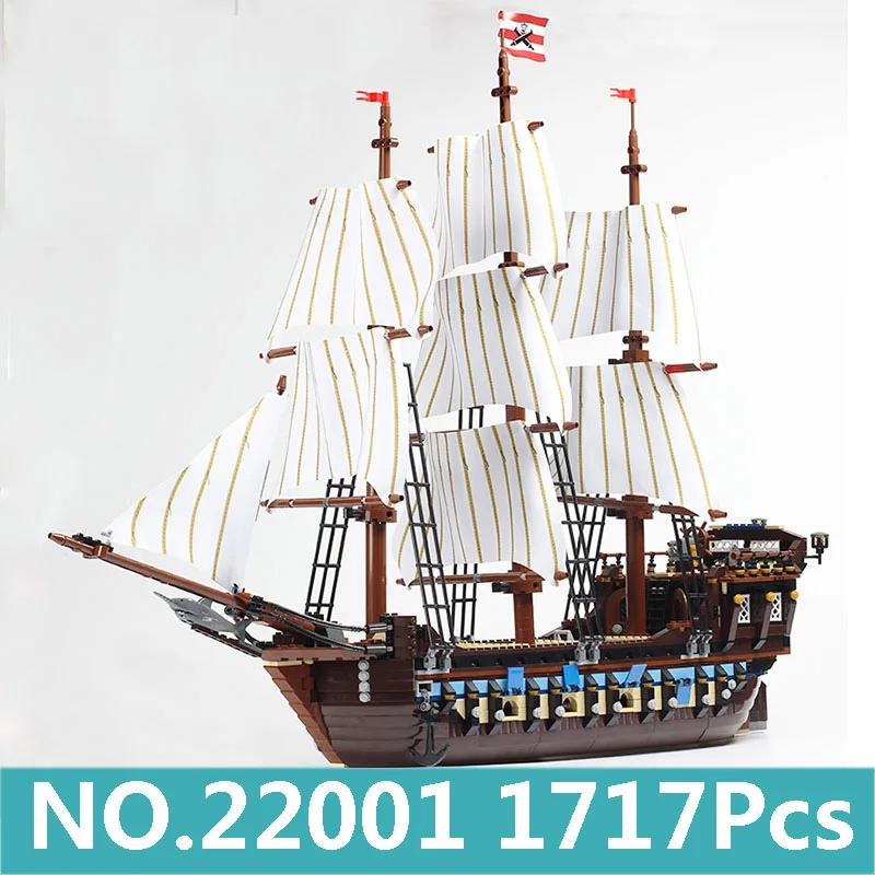 Lepinblocks 16016 Летающий голландец имперский флагманский Набор строительных блоков Пираты корабль Карибы детские игрушки King Bricks