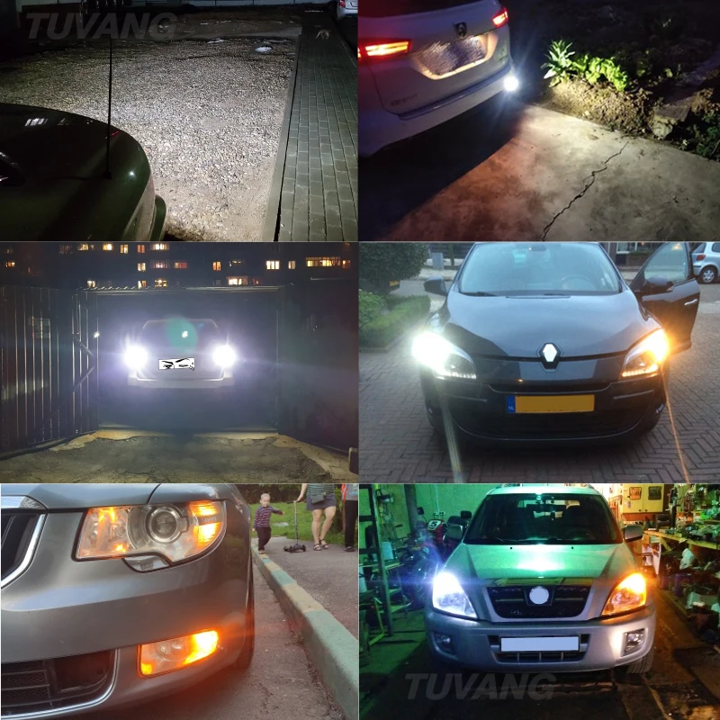 2 шт. задние фонари заднего хода T20 7440 W21W 3030 LED DRL|Сигнальная лампа| |