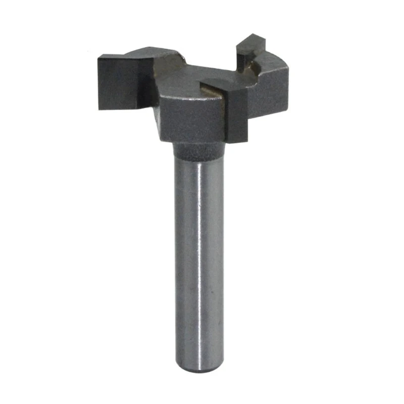 

517A 1/4 Inch 6mm Shank 3 Edged Milling Cutter T-slot Woodworking Planing Cutter Tool