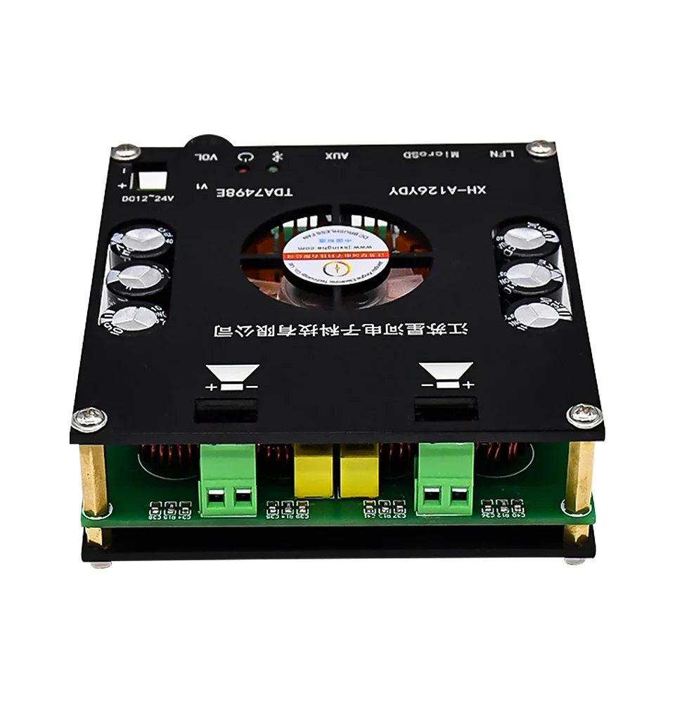 Цифровой усилитель мощности XH A126 160Wx2 Bluetooth 5 0 плата Стерео усилители TDA7498E AUX TF