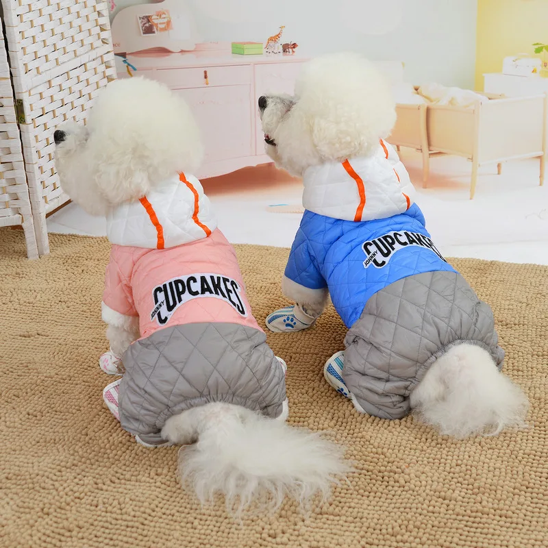 Winter Warm Dog Coat Jacket for Small Dogs Pet Clothes Chihuahua Hoodies French Bulldog Outfit Teddy Costume Pets Clothing | Дом и сад