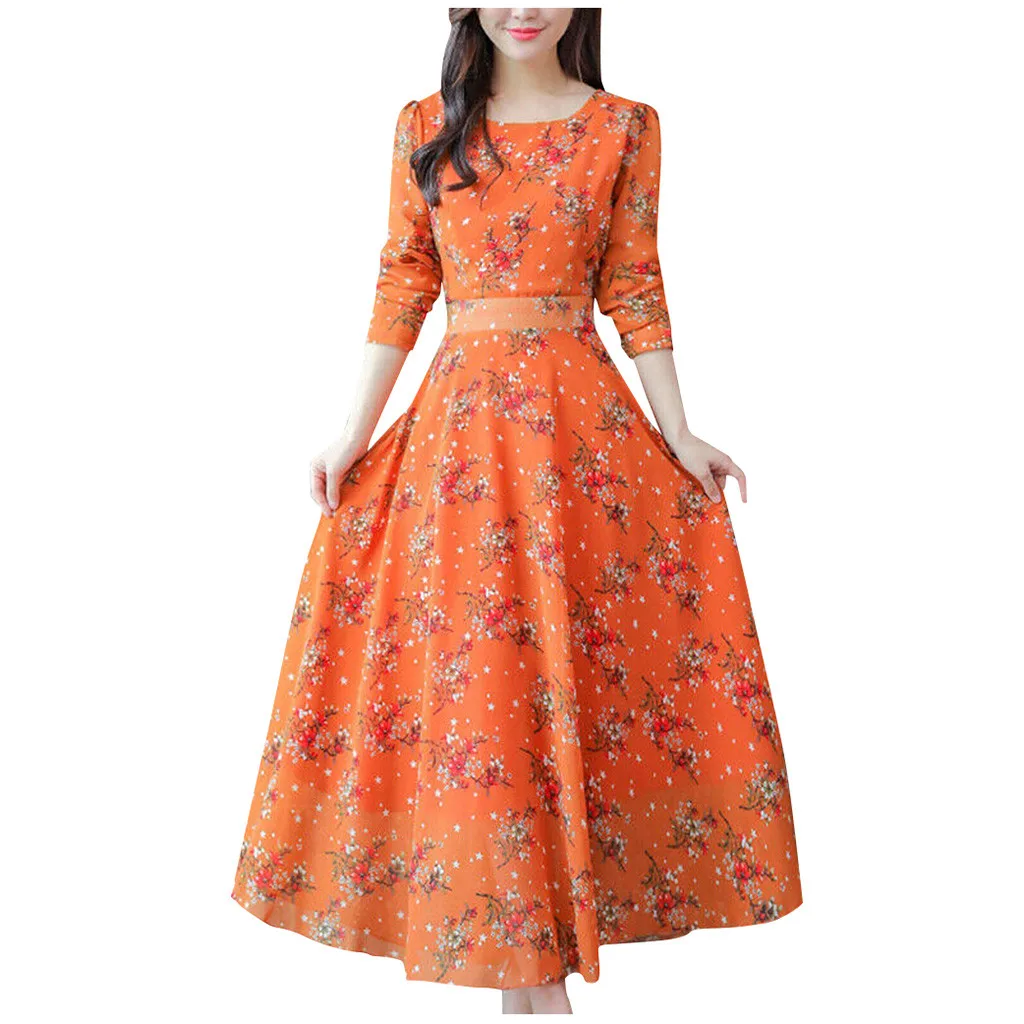 Hsu 828 горячая Распродажа большая акция женское пляжное платье с цветочным принтом