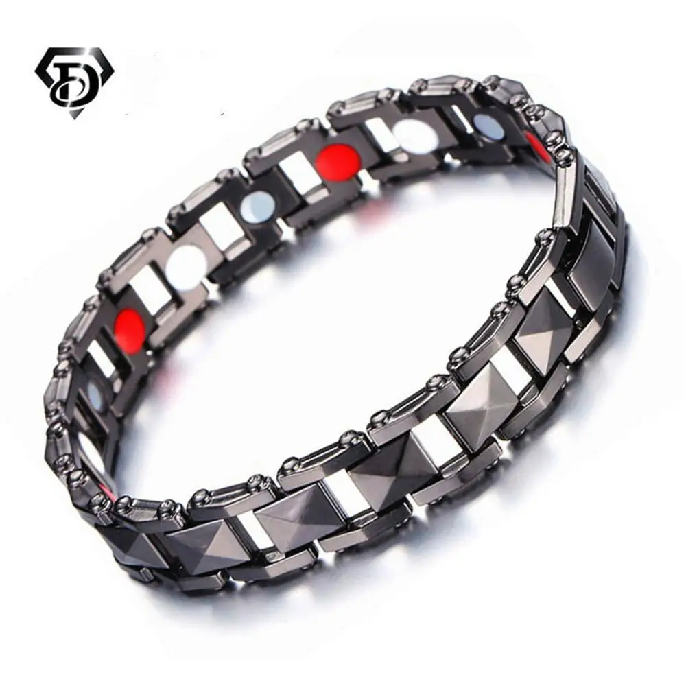 Модный энергетический Магнитный браслет для мужчин Медный звено цепи целебные