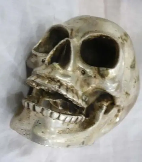 Красивая китайская Серебряная позолоченная ваза Aisa 10 дюймов с статуей чудовища