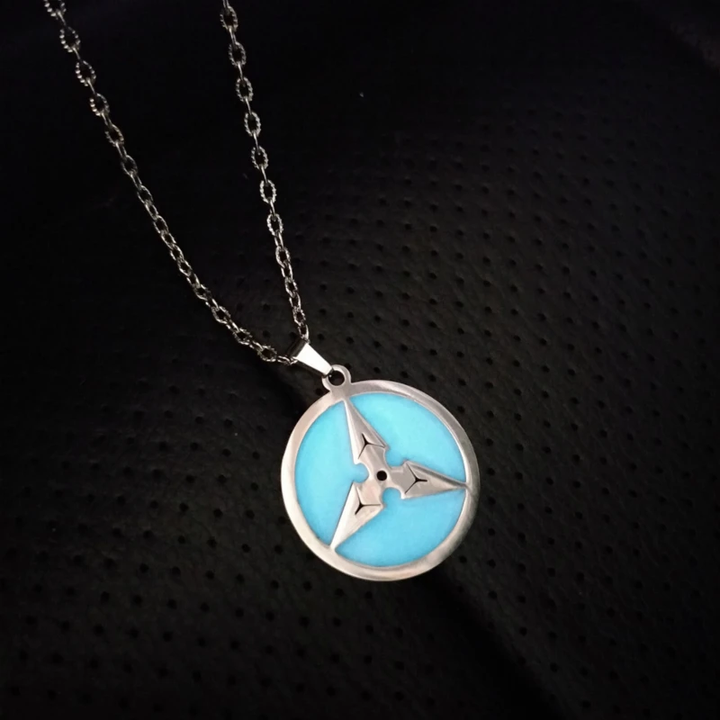 Ожерелье со светящимся драконом в стиле ретро из нержавеющей стали панк модное