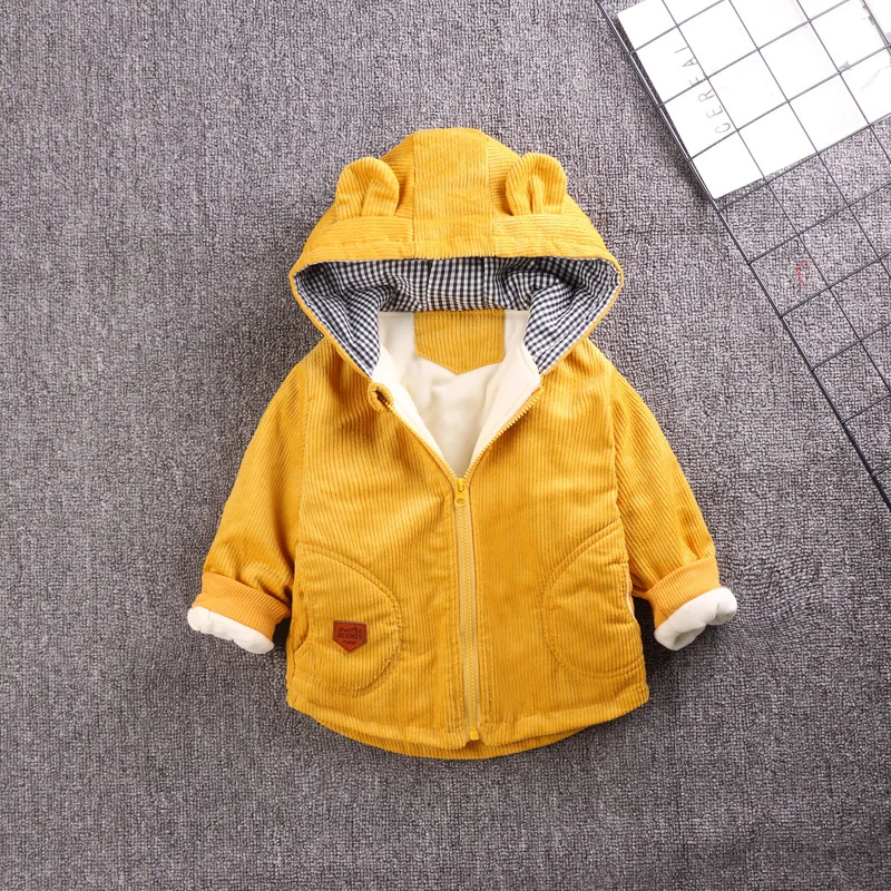 

INS HOT baby Boys and girls winter coat velvet jacket 0-7 years old Embroidered cat Suede+Cashmere thick clothes hooded 3 colors