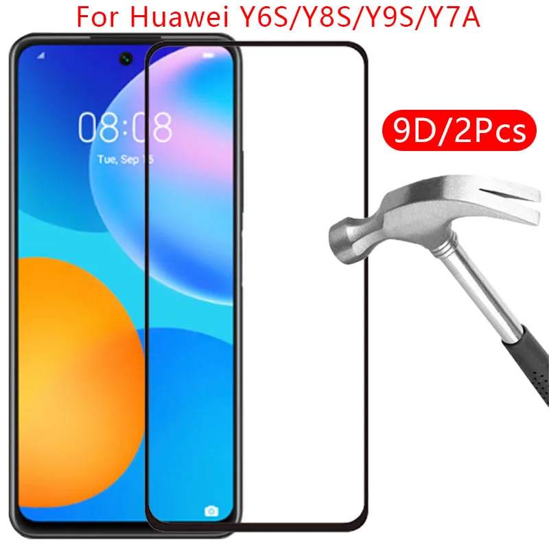 

Защитное закаленное стекло 9d для huawei y6s, y8s, y9s, y7a, защита экрана на huwei, hawei, huawe, huawi, huawey, ys6, ys8, ys9, ya7, пленка