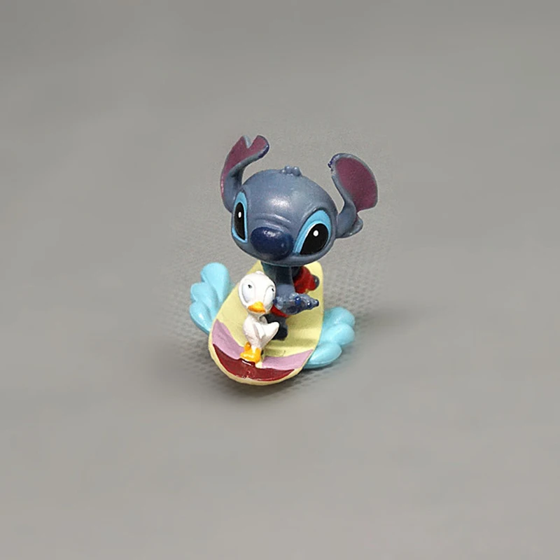 11 шт. Дисней Лило и Стич мультяшный мини стежок с гамбургером мороженое модель