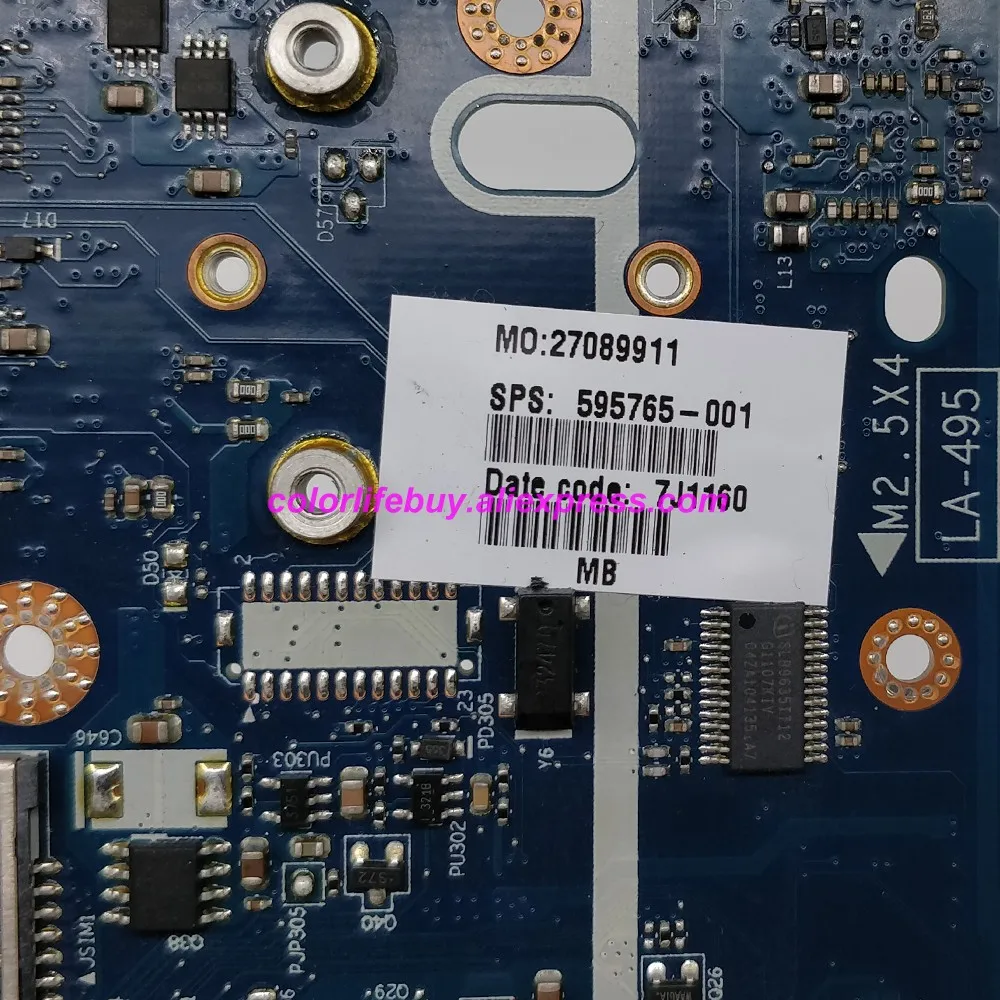Натуральная 595765 001 аккумулятор большой емкости KAQ00 LA 4951P REV: 1 0 Материнская плата