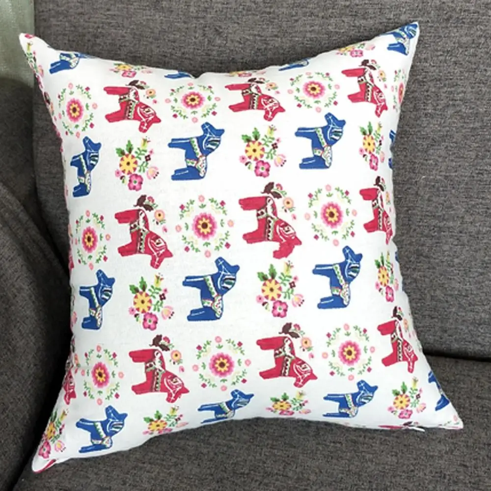 Чехол-наволочка с простым принтом 40 х40 см | Дом и сад