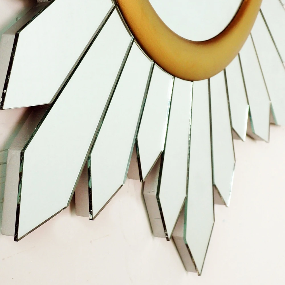 

Fashionable Removable Sunshine Sunflower Decoration Wall Mirror Sticker Decal Vinyl for Home Decoration Mirror Art Decoration