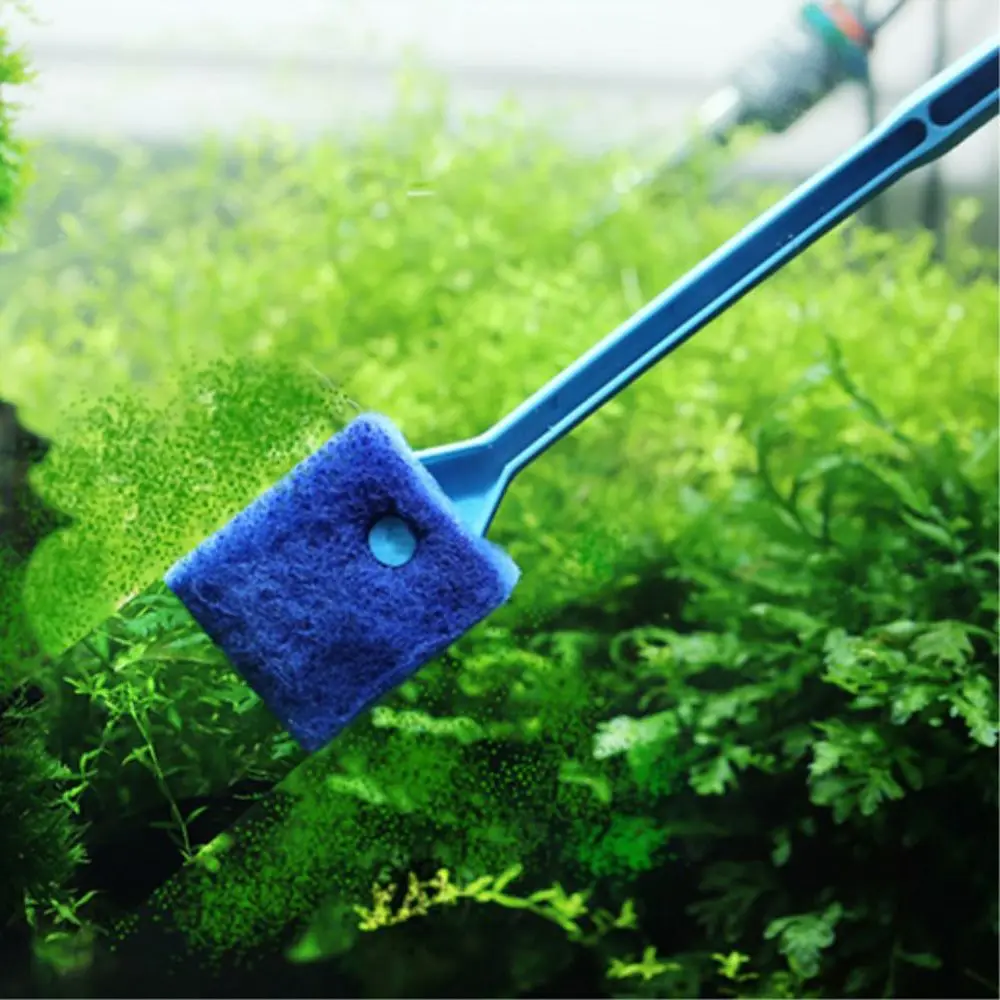 Скребок для аквариума двусторонняя пластиковая губка очистки окон и стекла