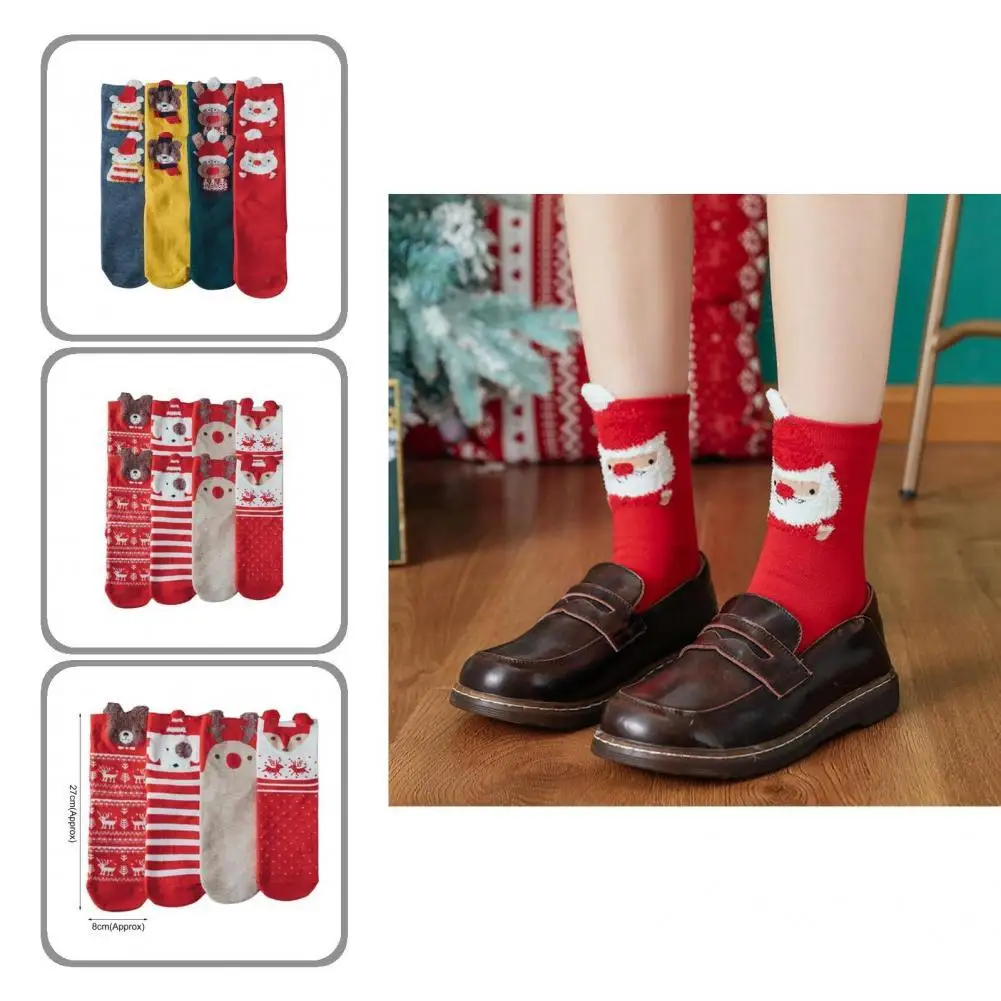 

Продуманный подарок, декоративные Нескользящие Рождественские Праздничные Носки для дома