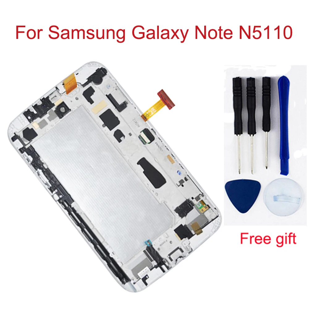 Для samsung Galaxy Note 8,0 N5110 GT-N5110 сенсорный экран дигитайзер сенсор+ ЖК-дисплей панель монитор в сборе с рамкой