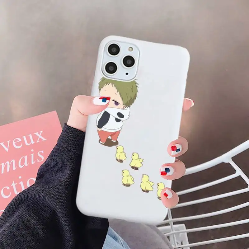 

School Babysitters Ryuichi anime Kashima high quality Phone Case Candy Color for iPhone 6 7 8 11 12 s mini pro X XS XR MAX Plus