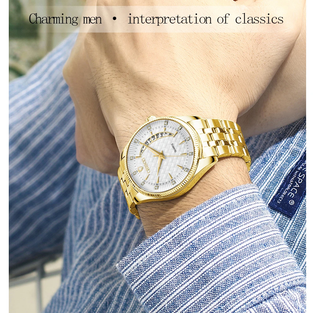 Часы наручные CHENXI Мужские кварцевые роскошные Брендовые спортивные