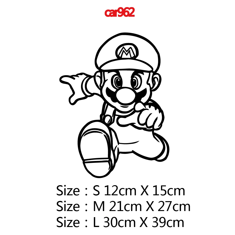 Diy супер наклейки с изображением Марио СССР автомобиль наклейка стикер искусство