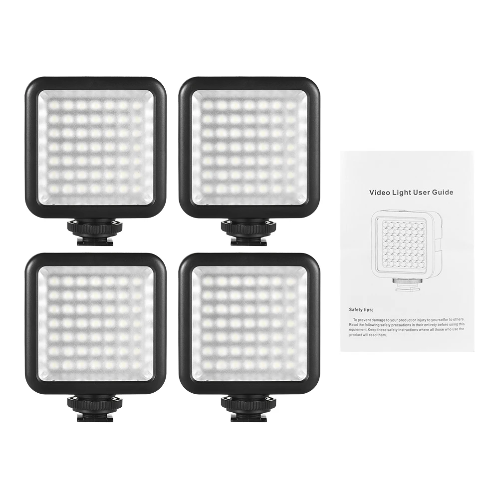 Мини-камера W49 с блокировкой светодиодная лампа для видеокамеры регулируемой