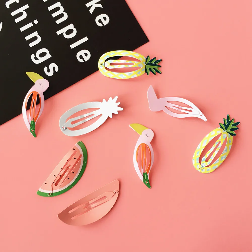 2 шт. детские заколки для волос в виде арбуза ананаса|girls hair accessories|hair accessoriesbb clip |