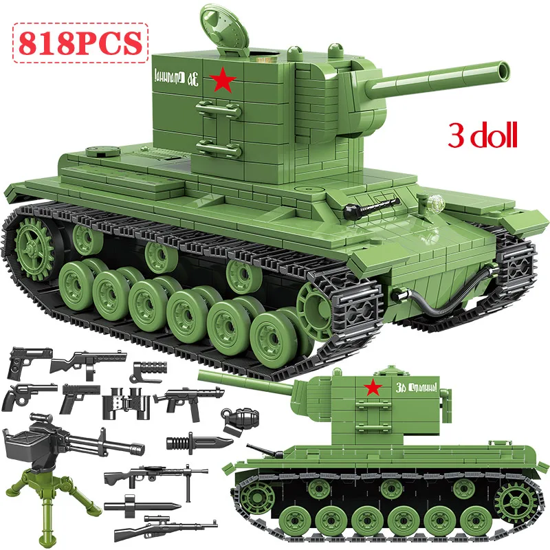 Фото Конструктор Военный советский кВ 2 тяжелый танк PanzerTank - купить