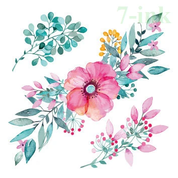 Водонепроницаемая Временная тату Bana red flower Lycorisradiat tatto наклейки флэш-тату