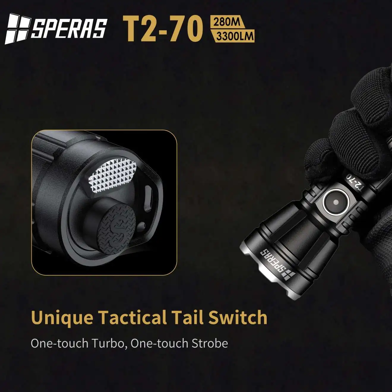 買取 戦術的なLED懐中電灯,T2-70 Xhp70,3300lm,防水,自己防衛,キャンプ照明,18650バッテリー,18650