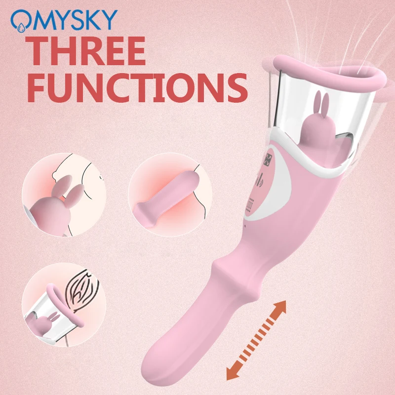 OMYSKY Многофункциональный вибратор сосание языка лижет соску массаж Стимулятор