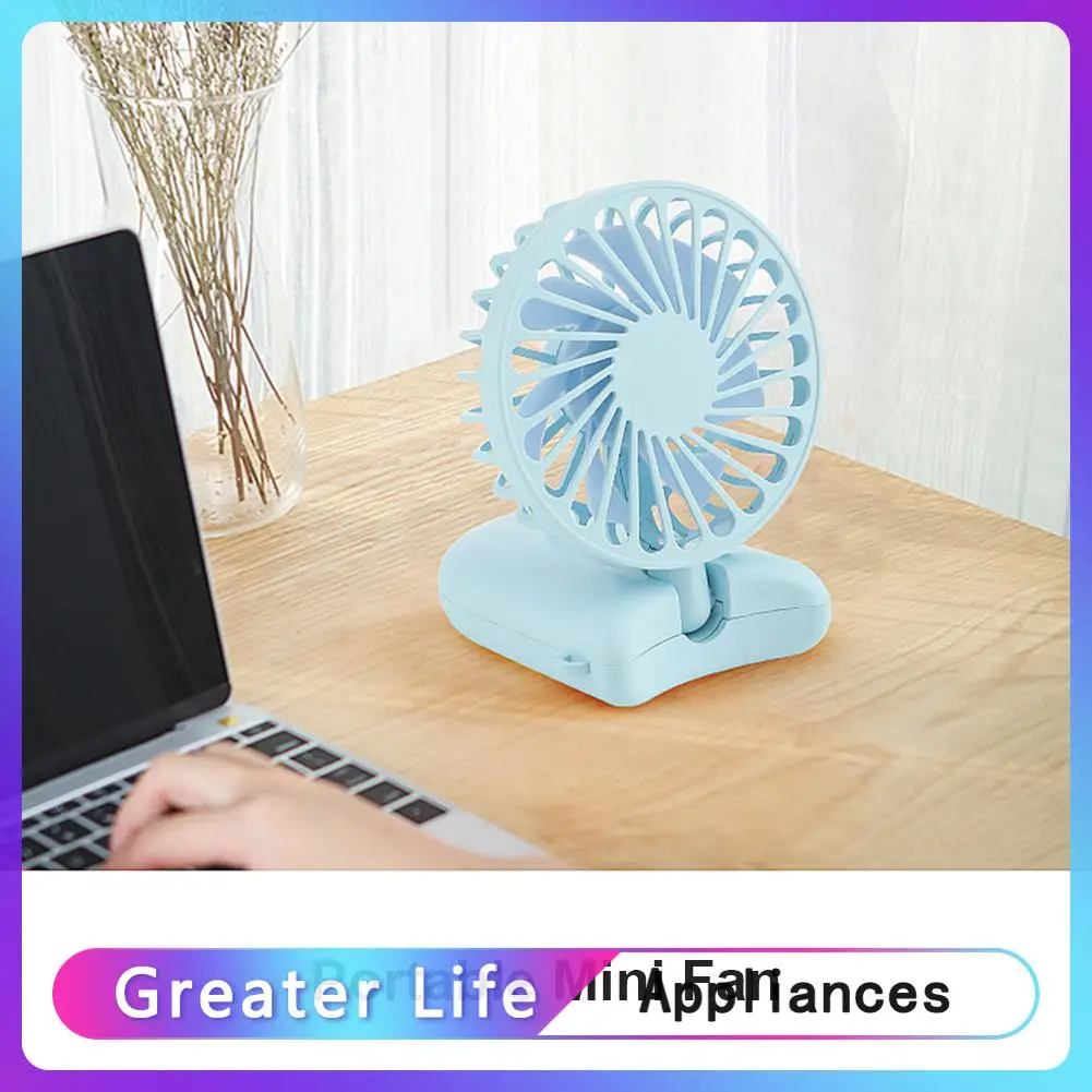 

New USB Chargeable Desktop Fans Cooler Hanging Neck Fan Portable Mini 5V 3 Speed Summer for Outdoor Travel Office