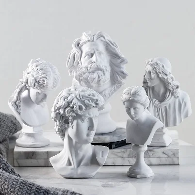 

10 Pieces Of Resin Plaster Mini-Sketch Venus David Character Model Fine Art Sculpture Decoration