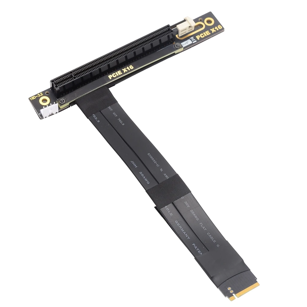 

Riser PCIe 3.0 x16 PCI-E 16x to M.2 NVMe M-Key Mining Motherboard Extension Cable with Graphics Card Vertical Bracket Base Board