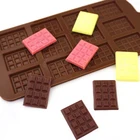 Силиконовая мини-форма для шоколадных блоков, поднос для льда, Украшение Тортов, вафельная форма для шоколада, форма для выпечки своими руками
