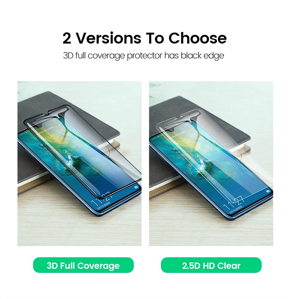Ugreen для huawei P30 защитное стекло 3D Гидрогелевая Защита экрана для huawei P20 Pro mate 20 mate 20 X Nova 4 Honor V 20 стекло
