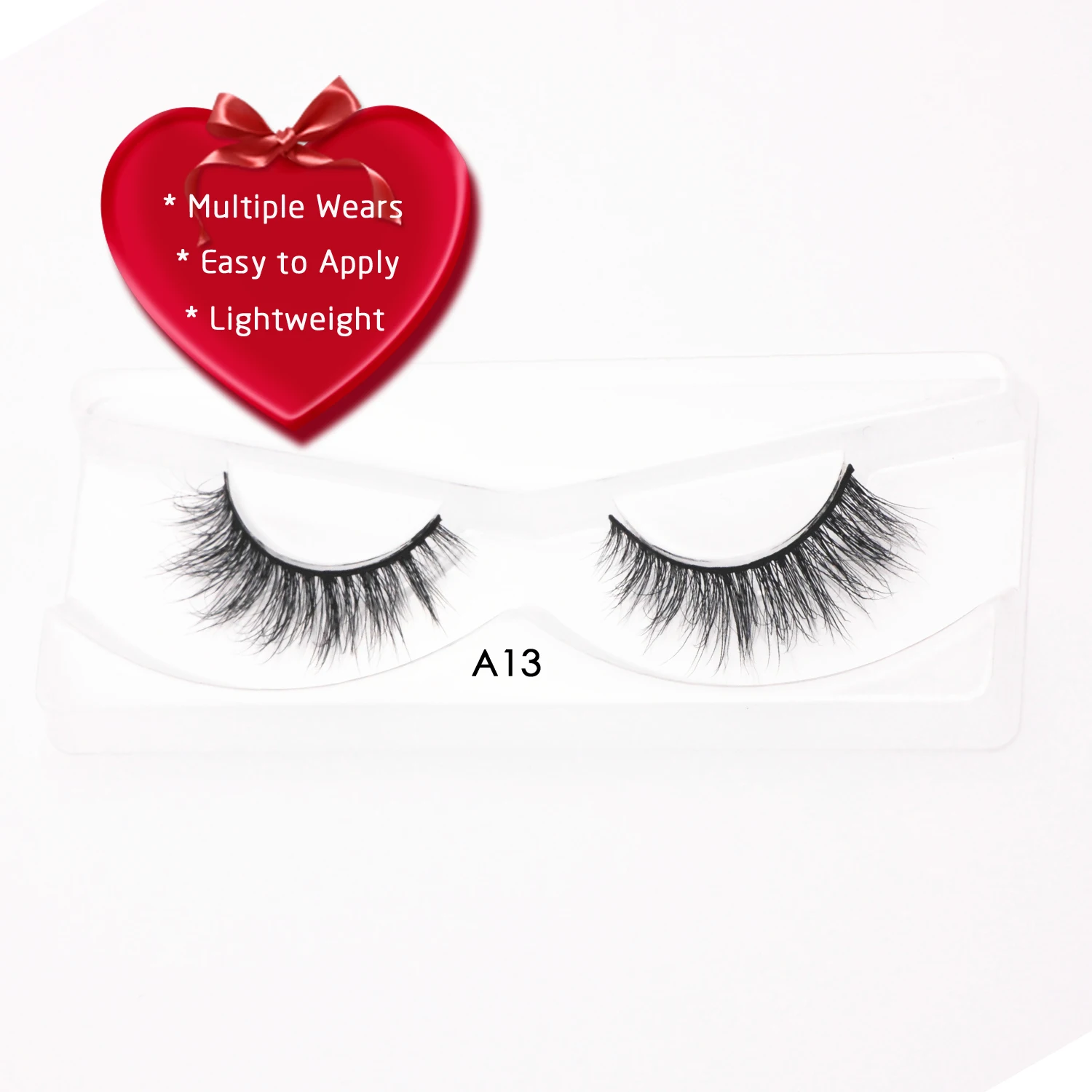 Короткие искусственные норковые ресницы KEKEBAICHA натуральные длинные 3D легкие