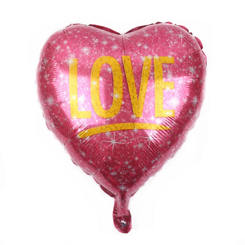 10 шт. 18 дюймов Счастливый День матери в форме сердца из алюминиевой фольги