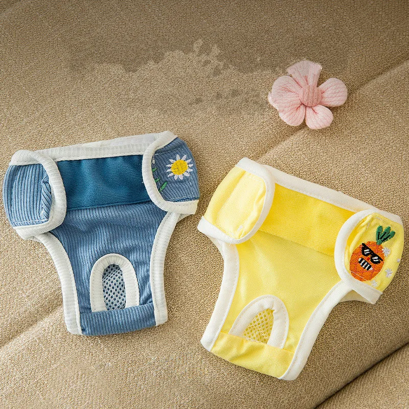 

Dog Diapers Physiological Pants Washable Female Dog Shorts Soft Girl Dogs Pants Pets Underwear Sanitary Panties XS-2XL
