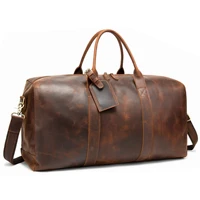 luxury designer natural cowskin mens travel bags hand luggage male big capacity business bag weekener travel bag shoulder bag